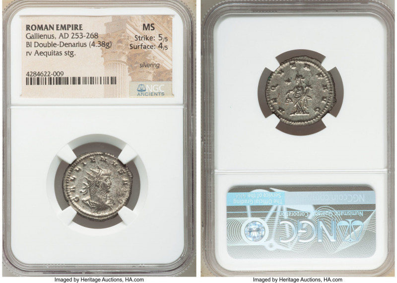 Gallienus, Sole Reign (AD 253-268). BI antoninianus (22mm, 4.38 gm, 6h). NGC MS ...
