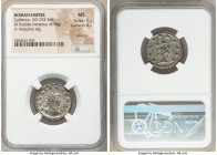 Gallienus, Sole Reign (AD 253-268). BI antoninianus (22mm, 4.38 gm, 6h). NGC MS 5/5 - 4/5, Silvering. Asia. GALLIENVS AVG, radiate, draped, and cuiras...