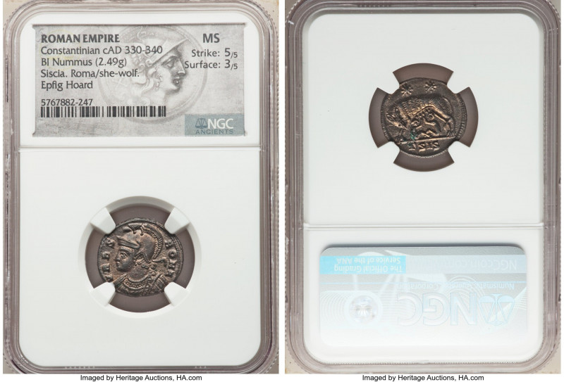 Constantinople Commemorative (ca. AD 330-340). AE3 or BI nummus (18mm, 2.49 gm, ...