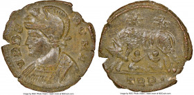 Constantinople Commemorative (ca. AD 330-340). AE3 or BI nummus (18mm, 7h). NGC MS. Trier, 1st officina, AD 330-331, struck under Constantine I to com...