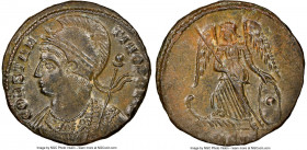 Constantinople Commemorative (ca. AD 330-340). AE3 or BI nummus (17mm, 1h). NGC MS. Siscia, 2nd officina, AD 332-333, struck under Constantine I to co...
