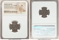 Constantinople Commemorative (ca. AD 330-340). AE3 or BI nummus (17mm, 7h). NGC XF. Trier, 1st officina, AD 332-333, struck under Constantine I to com...