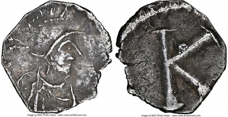 Constantinople Commemorative (ca. AD 530?). AR half-scripulum(?) (12mm, 0.47 gm,...