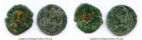 ANCIENT LOTS. Byzantine. AD 8th century. Lot of two (2) AE Folles. VG-Fine. Includes: Various emperors with different types. Total two (2) coins in lo...