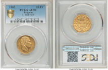 Leopold I gold 20 Francs 1865 AU58 PCGS, KM23. L. WIENER variety. Semi-Prooflike fields. AGW 0.1867 oz. 

HID09801242017

© 2020 Heritage Auctions...