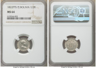 Ferdinand VII 1/2 Real 1822 PTS-PJ MS64 NGC, Potosi mint, KM90. Champagne toning, well struck with sharp details. 

HID09801242017

© 2020 Heritag...