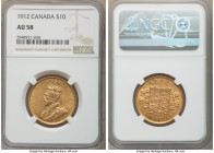 George V gold 10 Dollars 1912 AU58 NGC, Ottawa mint, KM27. AGW 0.4837 oz. 

HID09801242017

© 2020 Heritage Auctions | All Rights Reserved