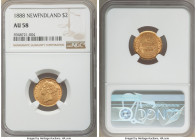 Newfoundland. Victoria gold 2 Dollars 1888 AU58 NGC, London mint, KM5.

HID09801242017

© 2020 Heritage Auctions | All Rights Reserved