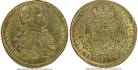 Ferdinand VII gold 8 Escudos 1814 NR-JF AU Details (Removed From Jewelry) NGC, Nuevo Reino mint, KM66.1. AGW 0.7615 oz. 

HID09801242017

© 2020 H...