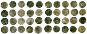 20-Piece Lot of Uncertified Deniers ND (12th-13th Century) VF, Includes (15) Le Marche, (3) St. Martial and (2) Deols - 2 varieties. Average size 18.7...