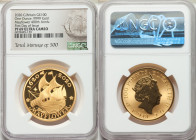 Elizabeth II gold Proof "Mayflower 400th Anniversary" 100 Pounds (1 oz) 2020 PR69 Ultra Cameo NGC, KM-Unl. Mintage: 500. First day of Issue. 

HID09...