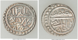 Ottoman Empire. Mustafa Çelebi (c. AH 822-825 / AD 1419-1422) silver Akce AH 824 (AD 1421/1422) Gem UNC, Edirne mint (in Turkey), A-1301 (R), ICV-3138...