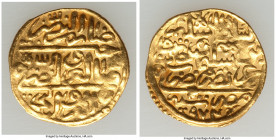 Ottoman Empire. Selim II (AH 974-982 / AD 1566-1574) gold sultani AH 974 (AD 1566) VF, Misr mint (in Egypt), A-1324, Fr-5. 19.5mm. 3.45gm. 

HID0980...