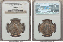 British Colony. Edward VII Penny 1910 MS65 NGC, Royal mint, KM23.

HID09801242017

© 2020 Heritage Auctions | All Rights Reserved