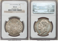 Johann II 5 Kronen 1915 MS64 NGC, KM-Y4. Luster subdued by light gold and gray toning. 

HID09801242017

© 2020 Heritage Auctions | All Rights Res...