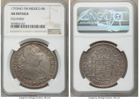 Charles IV 8 Reales 1793 Mo-FM AU Details (Cleaned) NGC, Mexico City mint, KM109. Gray toning with red and gold highlights. 

HID09801242017

© 20...