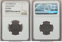 Oaxaca. War of Independence 2 Reales 1813 XF40 Brown NGC, KM226.1. Deep walnut brown color. 

HID09801242017

© 2020 Heritage Auctions | All Right...