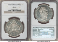 Maximilian Peso 1866-Mo MS63 NGC, Mexico City mint, KM388.1. Shimmering luster and bold detail. 

HID09801242017

© 2020 Heritage Auctions | All R...