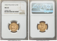 Republic gold 10 Zlotych 1925-(w) MS65 NGC, Warsaw mint, KM-Y32. 900th anniversary of the founding of Poland. AGW 0.0933 oz. 

HID09801242017

© 2...