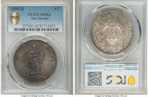 Republic 5 Lire 1898-R MS63 PCGS, Rome mint, KM6. Mintage: 18,000 One year type. Gunmetal toned obverse, tan-brown toning. 

HID09801242017

© 202...