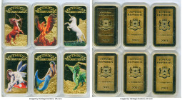 Republic 6-Piece Lot of Uncertified Assorted gold-plated copper-nickel Proof "Mythical Creatures" 25 Shillings 2013-Dated, KM-Unl. Sold as is, no retu...