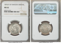 Oscar II Krona 1876/5-ST MS62 NGC, KM741. Two year type with argent and golden-tan toning. 

HID09801242017

© 2020 Heritage Auctions | All Rights...