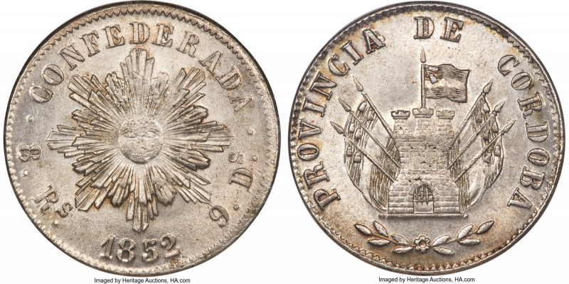 Cordoba. Provincial 8 Reales 1852 MS64 NGC, Cordoba mint, KM32, Elizondo-31, Jan...