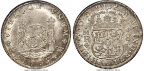 Philip V 8 Reales 1735 Mo-MF MS65 NGC, Mexico City mint, KM103, Elizondo-10, Cal-1443. A stunning representative of a universally recognized type, pre...