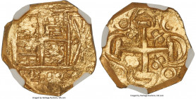 Charles II gold Cob 2 Escudos ND (1694-1713) MS63 NGC, Bogota mint, KM14.2, Cal-Type 151, Restrepo-Type M66. 6.84gm. From the 1715 Plate Fleet. A soun...