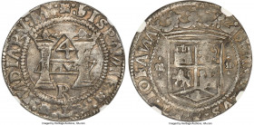 Charles & Johanna "Early Series" 4 Reales ND (1536-1538) M-R VF35 NGC, Mexico City mint, KM0016, Cal-116, Nesmith-6d var. (there, with pellets in corn...