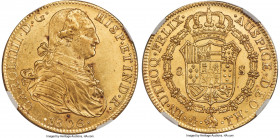 Charles IV gold 8 Escudos 1806 Mo-TH MS61 NGC, Mexico City mint, KM159, Cal-1651, Onza-1042. A highly satin selection which, while relatively easy to ...