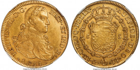 Ferdinand VII gold 8 Escudos 1811 Mo-JJ MS61 NGC, Mexico City mint, KM160, Cal-1786, Onza-1258. Certainly in the upper tier of surviving examples for ...