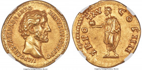 Antoninus Pius (AD 138-161). AV aureus (19mm, 7.30 gm, 6h). NGC Choice AU S 5/5 - 5/5, Fine Style. Rome, AD 151-152. IMP CAES T AEL HADR ANTO-NINVS AV...