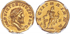 Victorinus, Romano-Gallic Empire (AD 269-271). AV aureus (19mm, 4.83 gm, 12h). NGC Choice AU S 5/5 - 4/5, Fine Style. Uncertain Southern mint. IMP VIC...