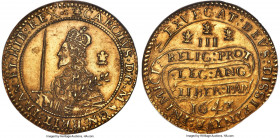 Charles I gold Triple Unite 1643 MS61 NGC, Oxford mint, Plume mm, KM256.2, S-2727, N-2384 (VR), Schneider-299, Brooker-839 (this coin), Beresford/Jone...