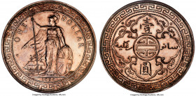 Victoria Proof Trade Dollar 1896-B PR63 NGC, Bombay mint, KM-T5, Prid-3A. A stunning Proof issue from this highly collectible series, one that has see...