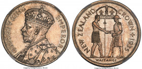 George V Proof "Waitangi" Crown 1935 PR65 NGC, KM6, Dav-443. Mintage: 468. Struck to commemorate the Treaty of Waitangi, the accord signed in 1840 bet...