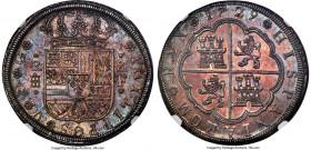 Philip V 8 Reales 1729 (Aqueduct)-F MS66 NGC, Segovia mint, KM336.1, Cal-1598, Cay-9320. A wonder coin through-and-through, and a piece which could ha...