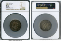 Archduke Leopold 2 Taler ND (1626) MS62 NGC, Hall mint, KM639, Dav-3331. 56.65gm. Boldly detailed throughout and exhibiting light silver tone over lus...