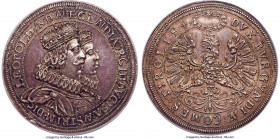 Archduke Leopold 2 Taler ND (1626) AU58 NGC, Hall mint, KM641, Dav-3332, Voglhuber-180. 58.31gm. Struck to commemorate the marriage of the Archduke to...