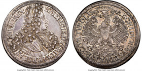 Joseph I 2 Taler ND (1705-1711) AU58 NGC, Hall mint, KM1445, Dav-1016. 57.75gm. Precisely rendered and toned to an appealing slate-gray hue, with gent...