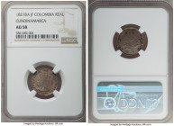 Cundinamarca. Republic Real 1821 Ba-JF AU58 NGC, KM-B9. A highly collectible Cundinamarca issue typically encountered in lesser conditions, many with ...
