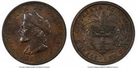 Republic copper Specimen Pattern 50 Centavos 1891 SP64 Brown PCGS, Restrepo-P48. Lettered edge. A thoroughly pleasing example of this popular trial is...