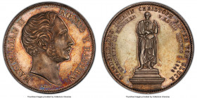 Bavaria. Maximilian II "Christoph von Gluck" 2 Taler 1848 MS64 Prooflike PCGS, Munich mint, KM833.1, Dav-599. Commemorating the statue to Johann Chris...