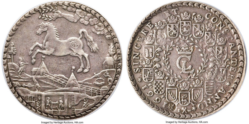 Brunswick-Lüneburg-Celle. Christian Ludwig 1-1/2 Taler 1661-LW XF40 NGC, Clausth...
