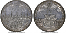Hamburg. Free City silver "City View" Medal 1667-Dated MS61 NGC, Gaed-1575. 50mm. By J. Reteke. Handsomely produced and preserved, with many surviving...