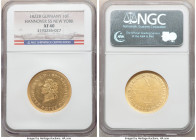 Hannover. George IV of England gold 10 Taler 1822-B XF40 NGC, KM133. From the SS New York Shipwreck. A choice, moderately-circulated example of a date...