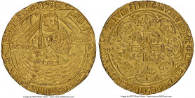 Edward III (1327-1377) gold Noble ND (1369-1377) UNC Details (Obverse Damage) NGC, Calais mint, Cross Patteé mm, Post-Treaty Period, S-1521, N-1281, S...