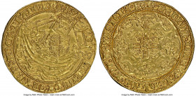 Henry VI (1st Reign, 1422-1461) gold Noble ND (1422-1430) MS61 NGC, Tower mint, Lis mm, Annulet issue, S-1799, N-1414, Schneider-275 var. (no pellet a...
