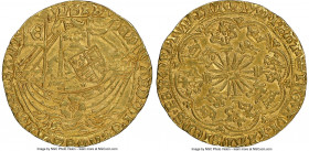 Edward IV (1st Reign, 1461-1470) gold Ryal ND (1466-1470) AU55 NGC, Tower mint, Crown mm, Light Coinage, S-1950, N-1549, Schneider-365 var. 7.36gm. ЄD...